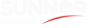 logo SUNNER PowerRevive blanco